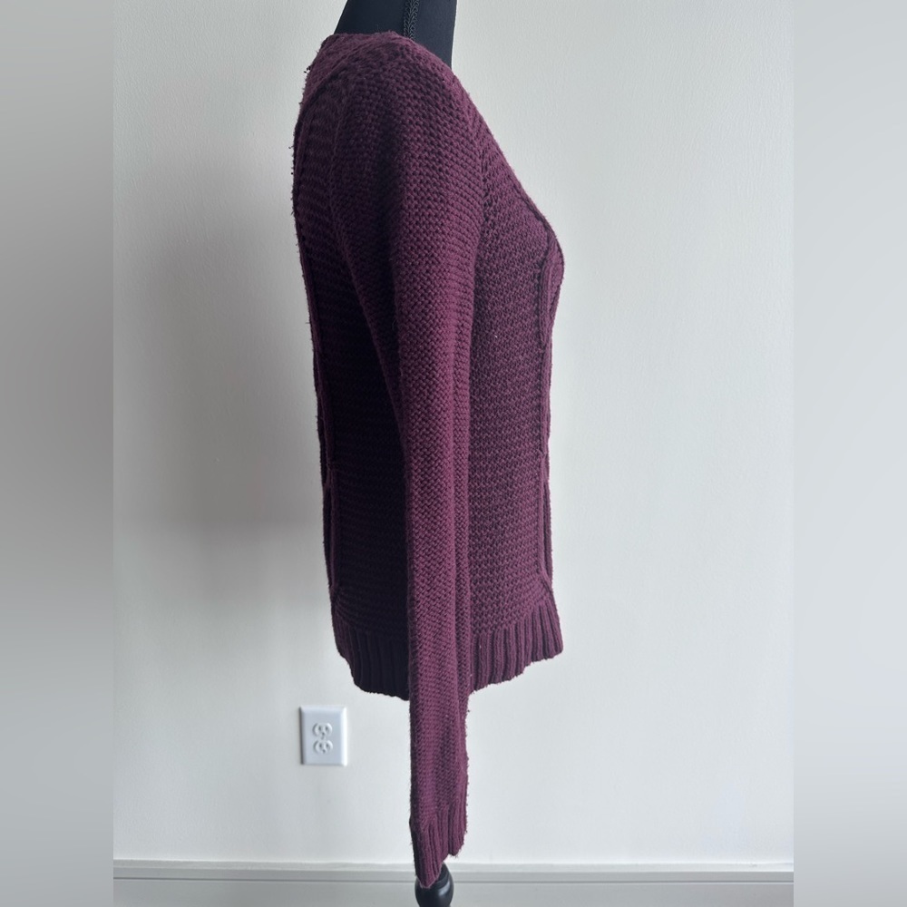 Abercrombie & Fitch Burgundy Sweater - Picture 2 of 4